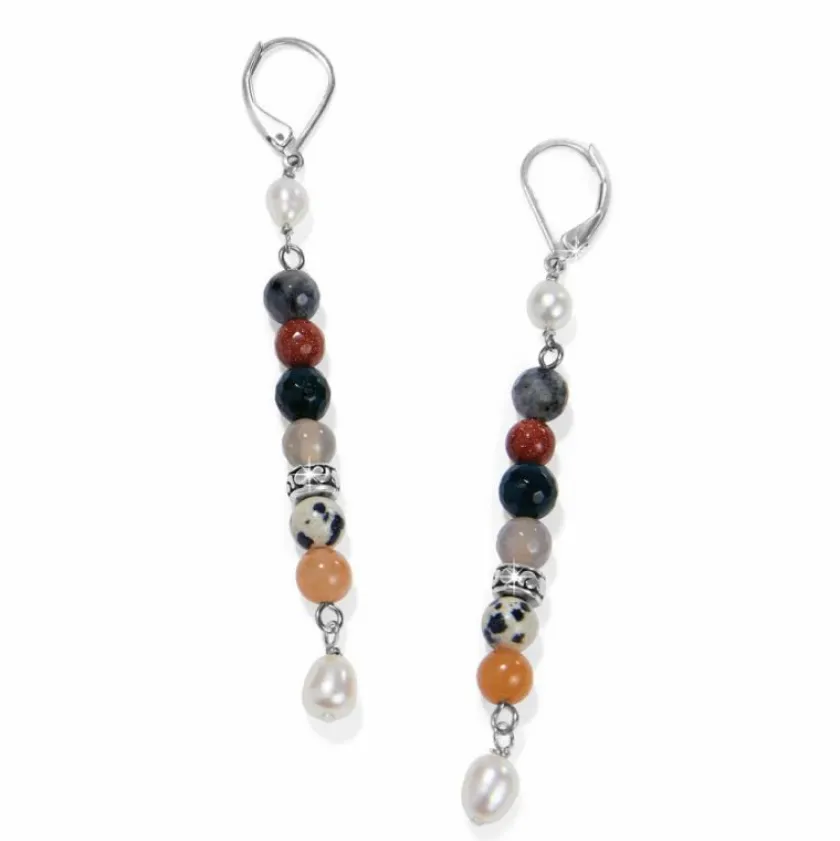 Brighton Contempo Desert Sky Pearl Drop Earrings Silver-Multi Outlet
