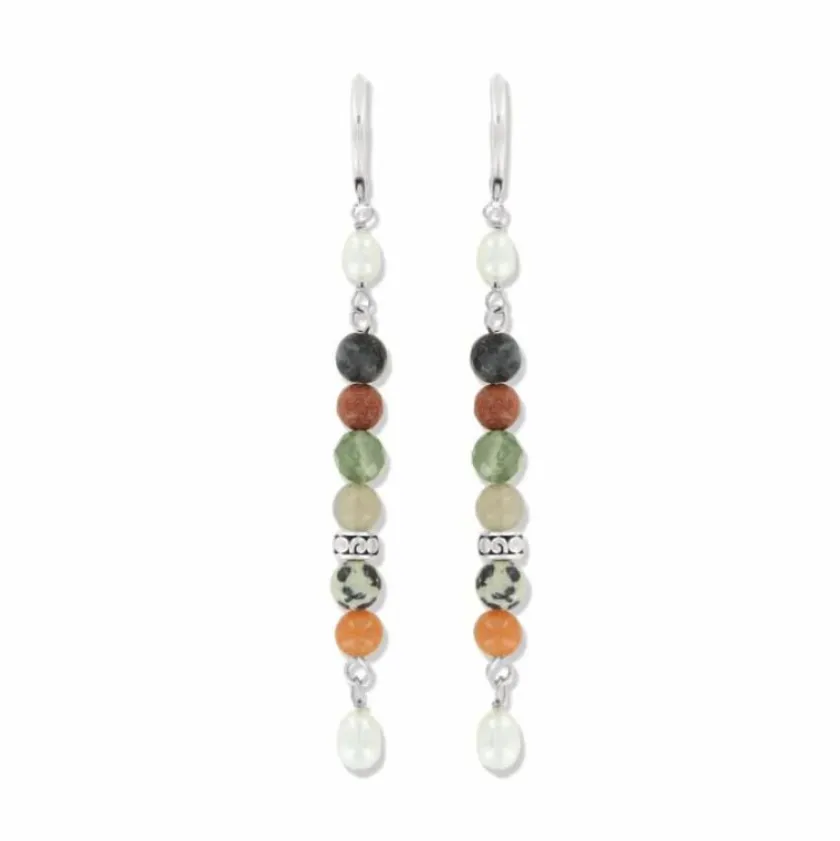 Brighton Contempo Desert Sky Pearl Drop Earrings Silver-Multi Outlet