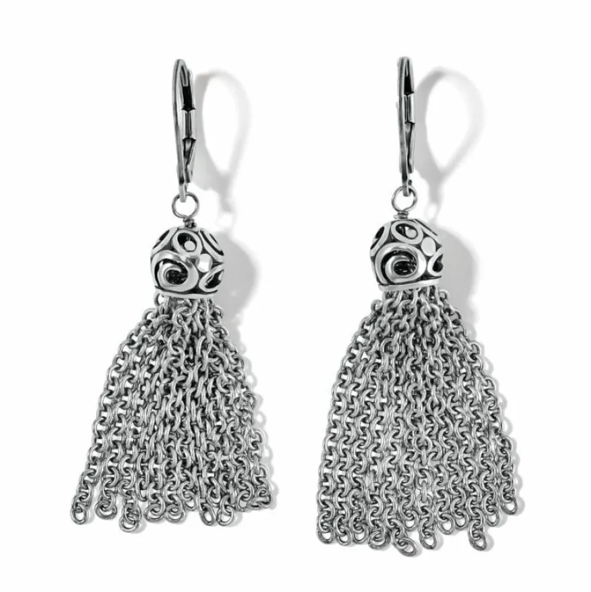 Brighton Contempo Desert Sky Tassel Earrings Silver Discount