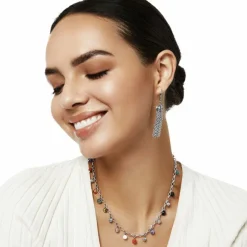 Brighton Contempo Desert Sky Tassel Earrings Silver Discount