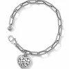 Brighton Contempo Heart Link Bracelet Silver Clearance