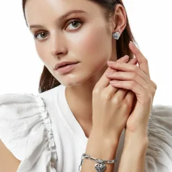 Brighton Contempo Heart Link Bracelet Silver Clearance