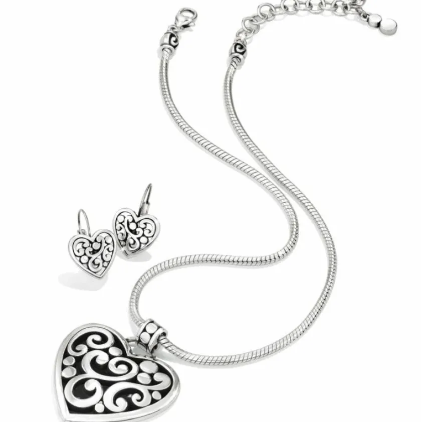 Brighton Contempo Heart Necklace Silver Outlet