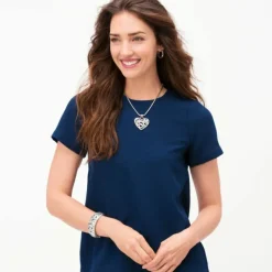 Brighton Contempo Heart Necklace Silver Outlet