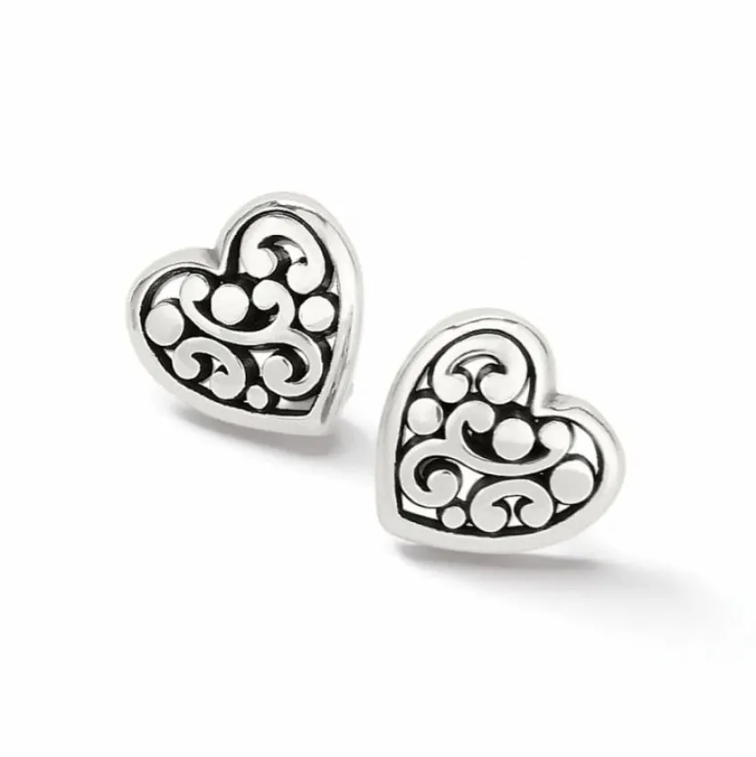 Brighton Contempo Heart Post Earrings Best