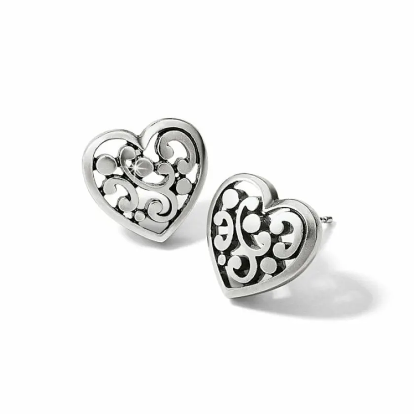 Brighton Contempo Heart Post Earrings Best