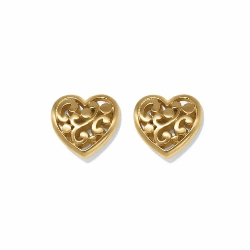 Brighton Contempo Heart Post Earrings Best