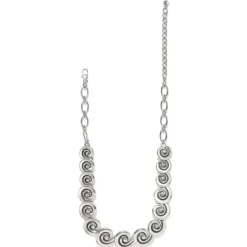Brighton Contempo Moda Swirl Necklace Silver Sale
