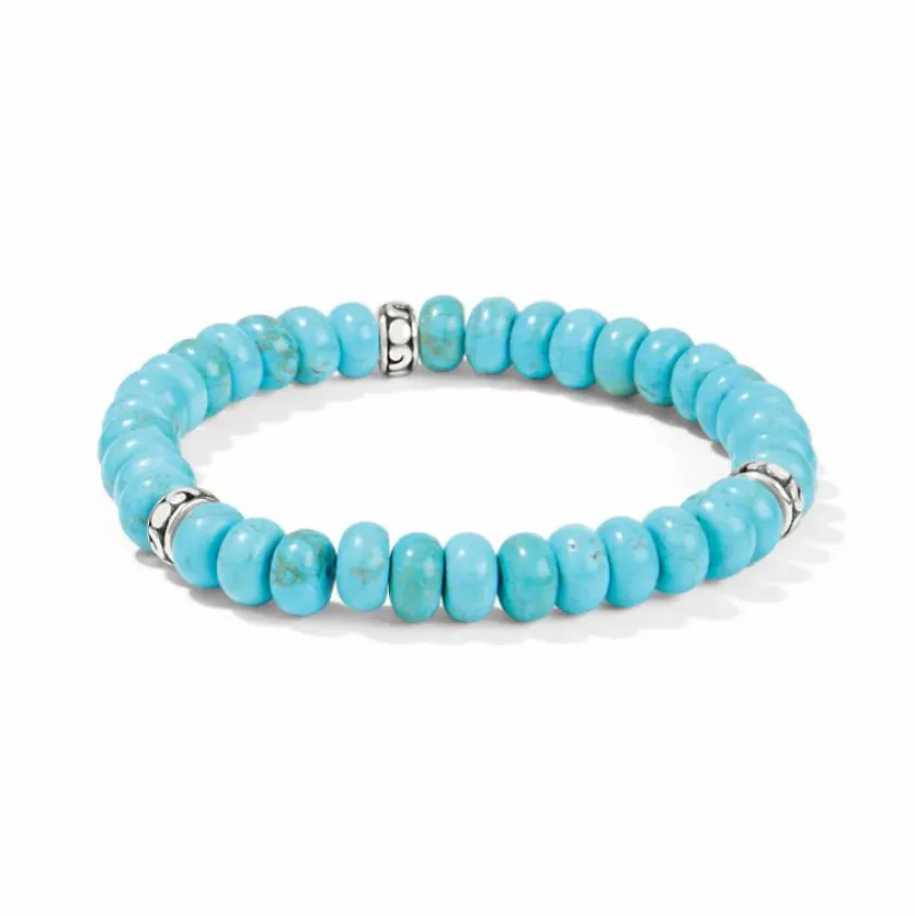 Brighton Contempo Nuevo Azul Stretch Bracelet Silver Online