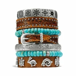 Brighton Contempo Nuevo Azul Stretch Bracelet Silver Online