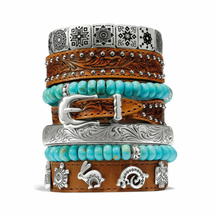 Brighton Contempo Nuevo Azul Stretch Bracelet Silver Online