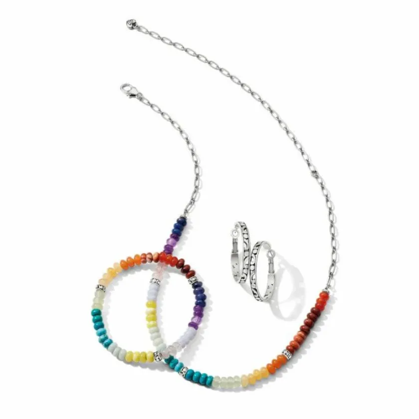 Brighton Contempo Ombre Necklace Silver-Multi Hot