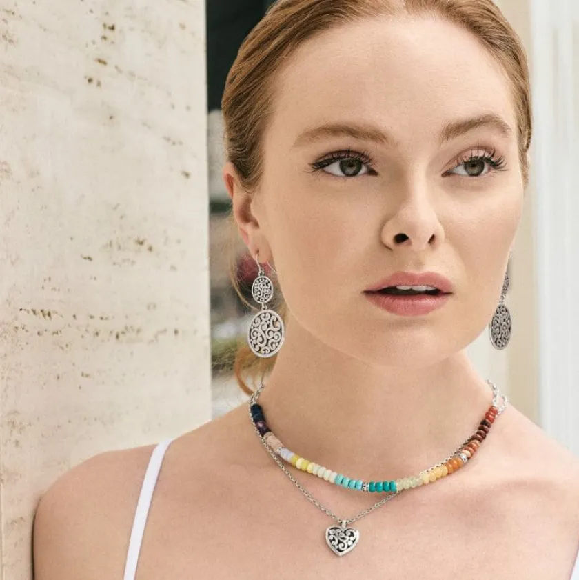 Brighton Contempo Ombre Necklace Silver-Multi Hot