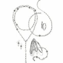 Brighton Contempo Pearl Short Necklace Silver-Pearl New