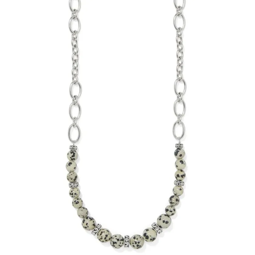 Brighton Contempo Zoic Necklace Silver-Cream Clearance