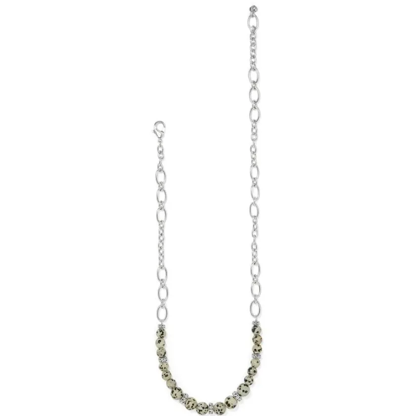 Brighton Contempo Zoic Necklace Silver-Cream Clearance