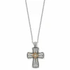 Brighton Covenant Cross Necklace Silver-Gold New