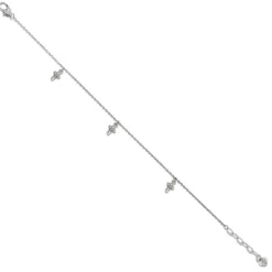 Brighton Cross Anklet Silver Best