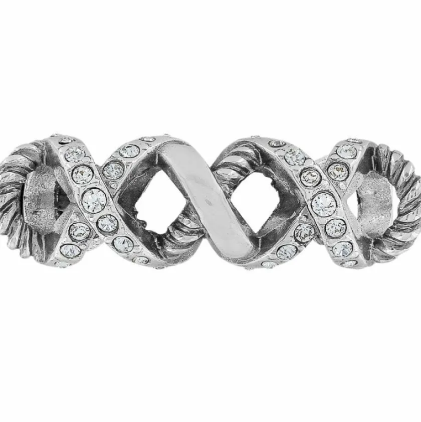 Brighton Crossings Crystal Long Bead Silver Online