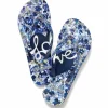 Brighton Dahlia Flip Flops Blues New