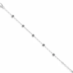 Brighton Daisy Chain Anklet Silver Best
