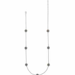 Brighton Daisy Dee Long Necklace Silver-Gold Clearance