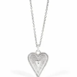 Brighton Dazzling Love Necklace Silver-Red Fashion