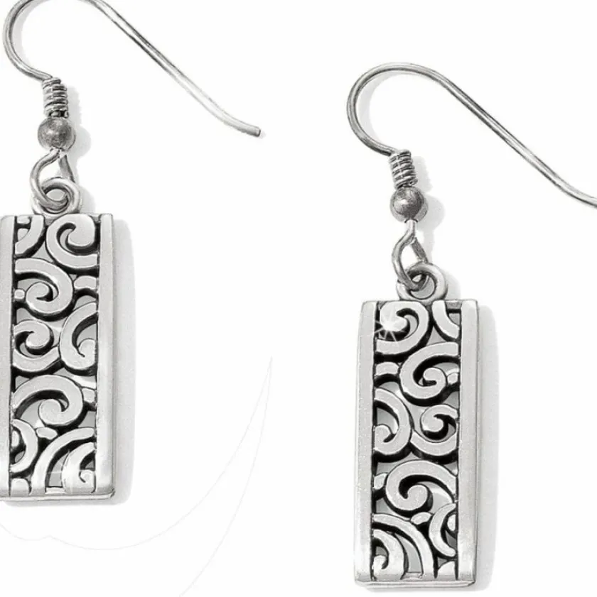 Brighton Deco Lace French Wire Earrings Silver Discount
