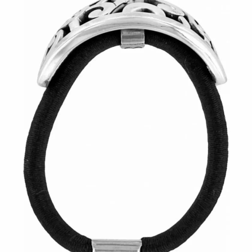Brighton Deco Lace Ponytail Holder Silver Online