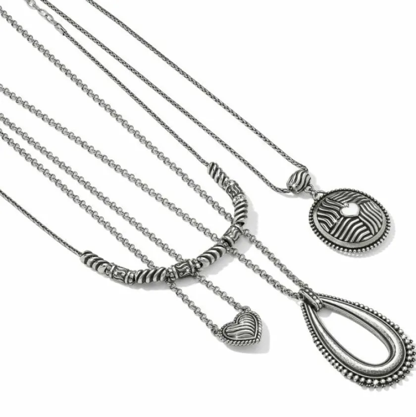 Brighton Del Rio Heart Necklace Silver Fashion