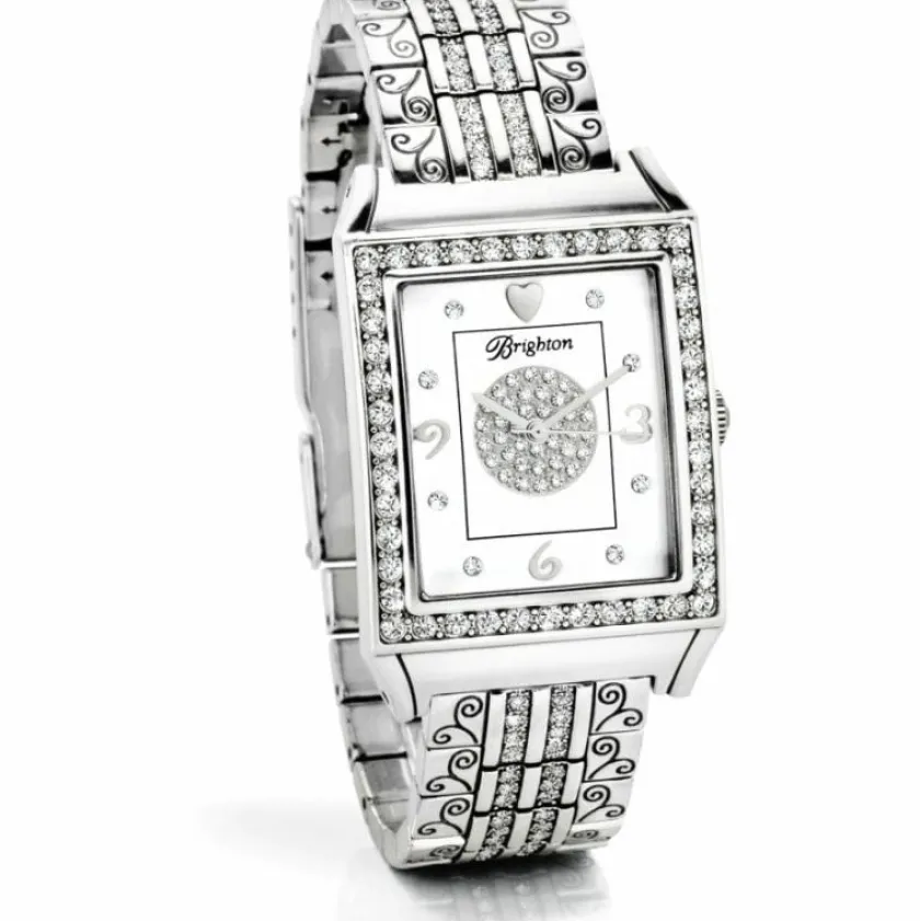Brighton Diamond Bar Watch Silver Sale