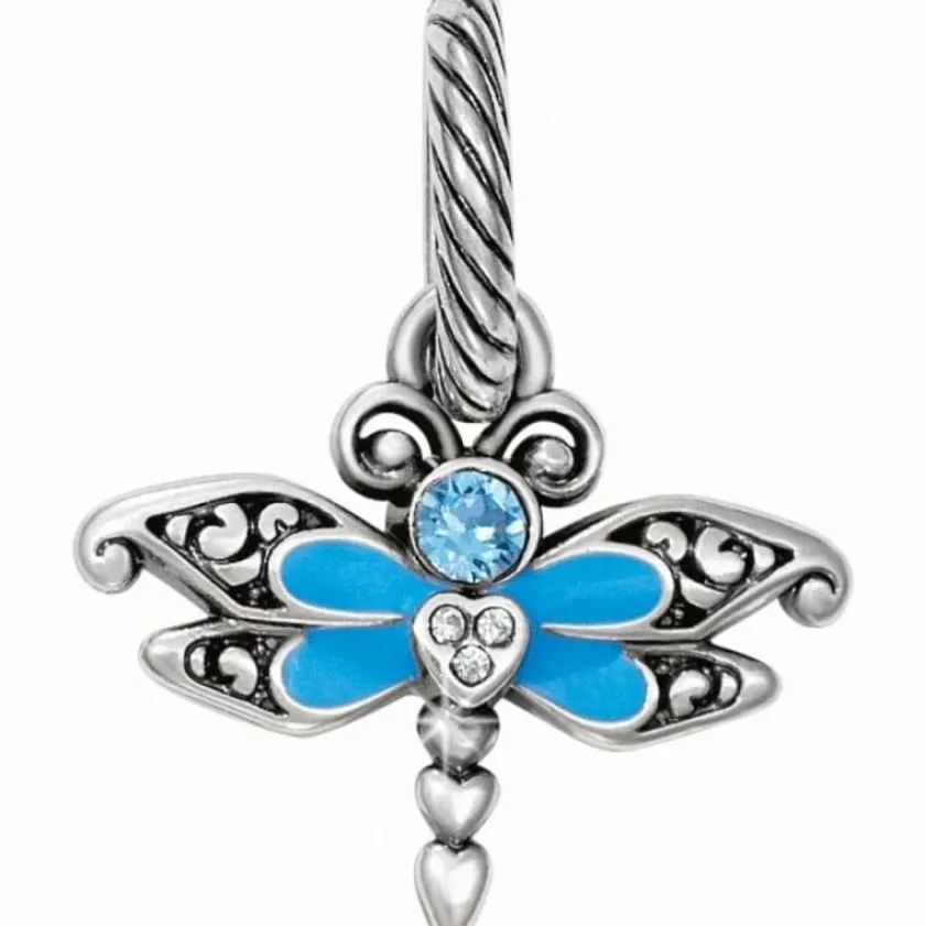 Brighton Dragonfly Charm Silver-Blue Sale