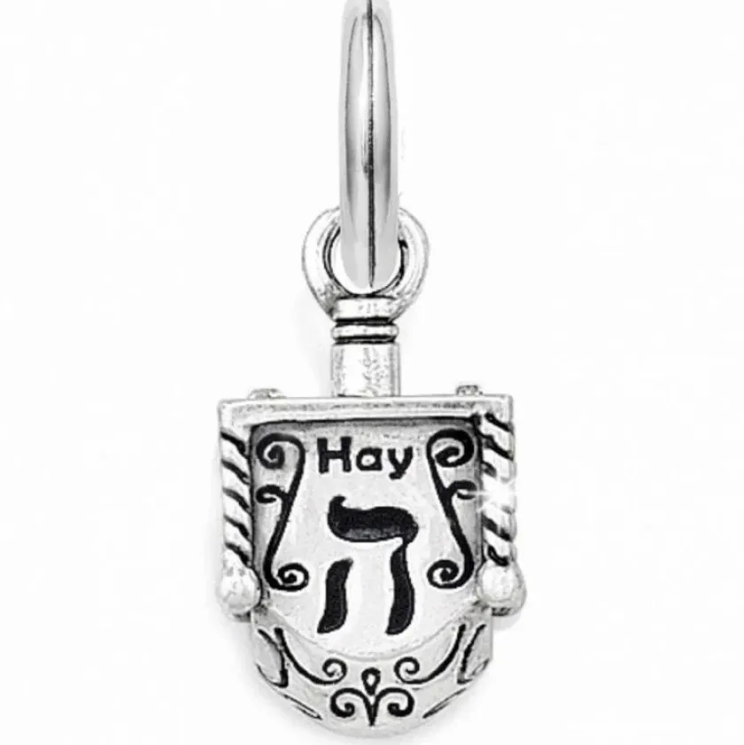 Brighton Dreidel Charm Silver Clearance