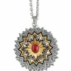 Brighton Dynasty Sol Necklace Gold-Red Online