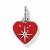 Brighton Elara Heart Charm Silver-Red Online