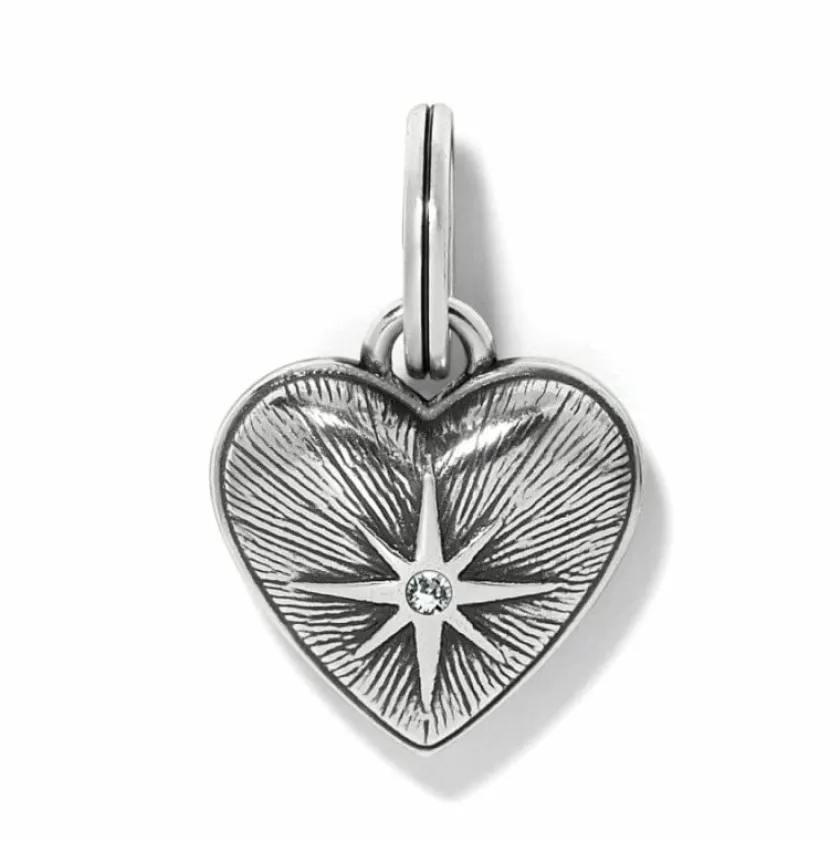 Brighton Elara Heart Charm Silver-Red Online