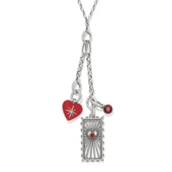 Brighton Elara Heart Charm Silver-Red Online