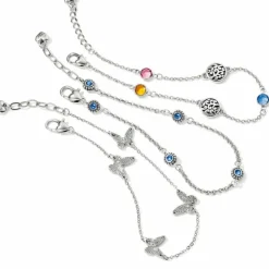 Brighton Elora Gems Anklet Silver-Multi Best