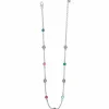 Brighton Elora Gems Drops Short Necklace Silver-Multi Clearance