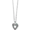 Brighton Elora Gems Large Heart Necklace Silver-Multi Sale