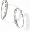 Brighton Elora Hoop Leverback Earrings Silver Sale