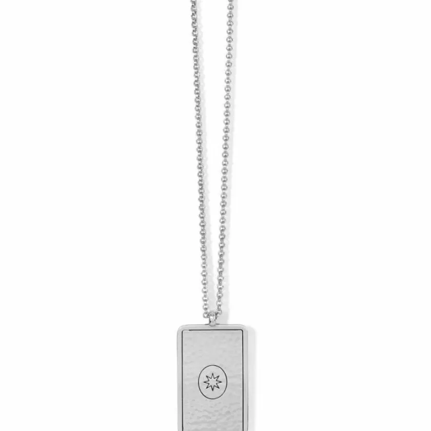 Brighton Emblem Wish Necklace Silver Sale