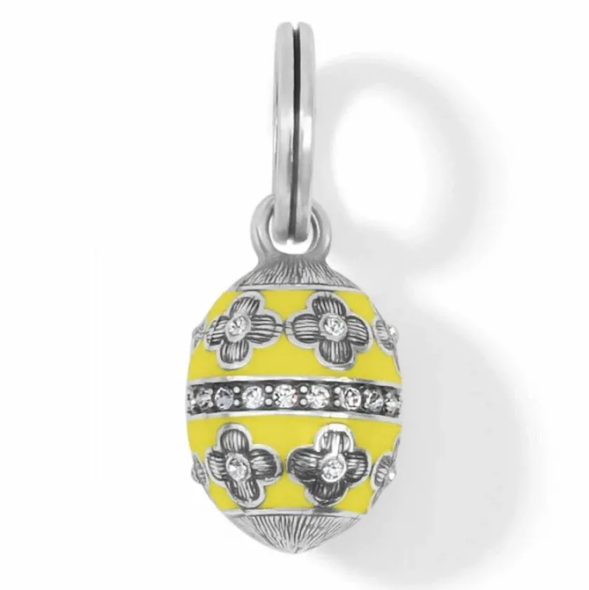 Brighton Enduring Love Egg Charm Silver-Yellow Discount