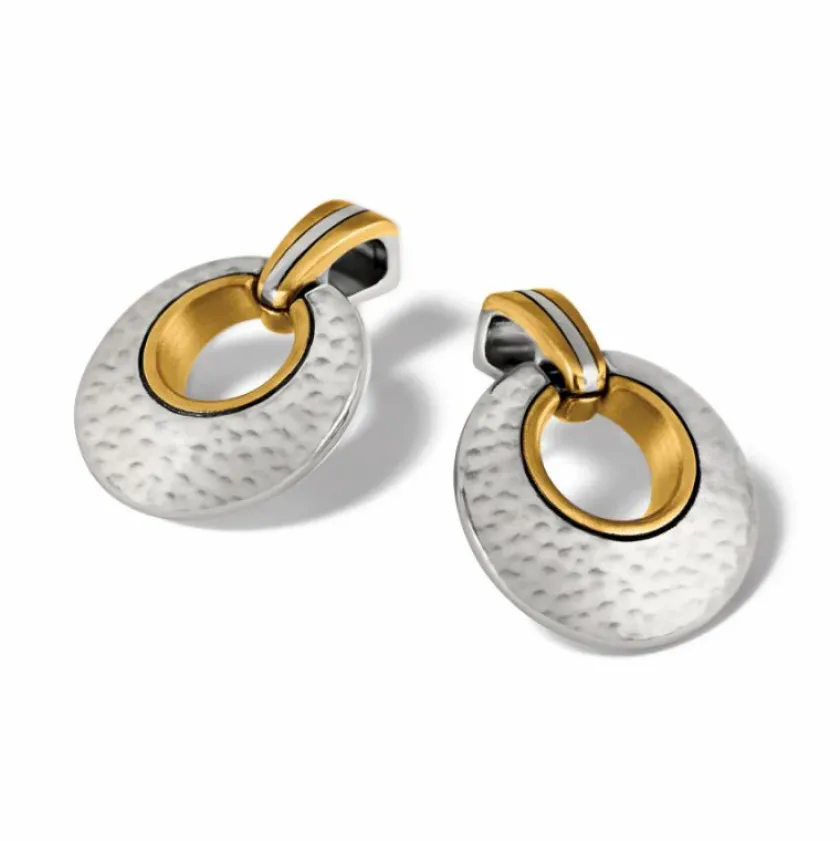 Brighton Entrata Post Drop Earrings Silver-Gold Best