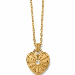 Brighton Esprit Heart Small Necklace Gold Online