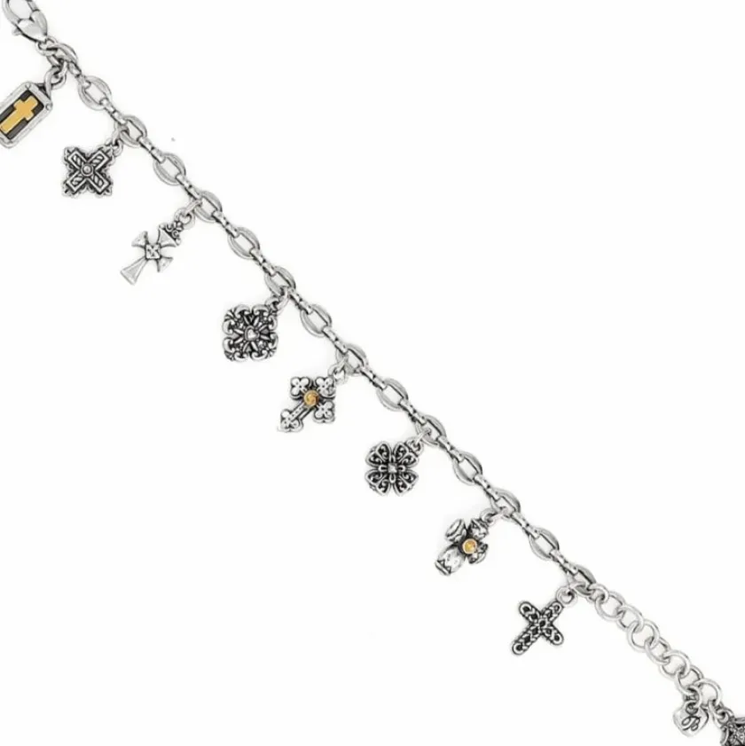 Brighton Eternity Cross Bracelet Silver Best