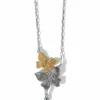 Brighton Everbloom Flutter Necklace Gold-Silver Clearance