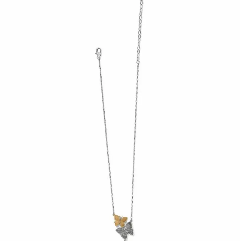 Brighton Everbloom Flutter Necklace Gold-Silver Clearance