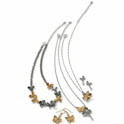Brighton Everbloom Flutter Necklace Gold-Silver Clearance