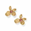 Brighton Everbloom Jardin Golden Post Earrings Gold-Pink Online